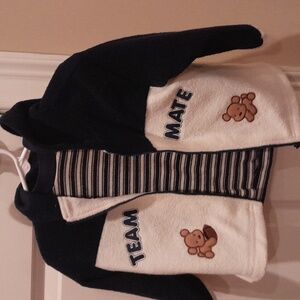 Sesame Street Team Mate Toddler Hoodie + Shirt Set - Navy and Cream, Size 18 Mos